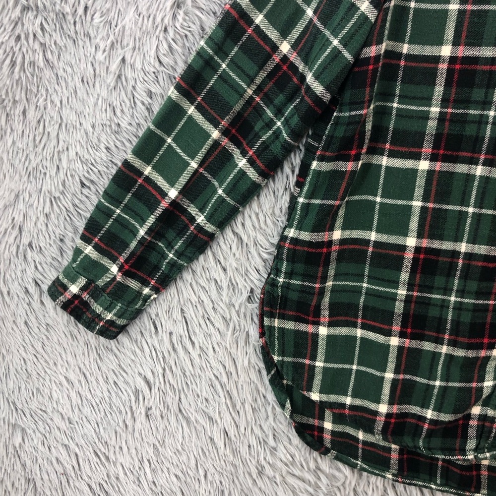 American Eagle Shirt Womens Medium Amazingly Soft Plaid Checkered Button Front - Picture 2 of 12